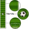 Nepnuser Linen Soccer Table Runner Sport Table Decoration Boy Soccer Birthday Party Supplies for Farmhouse Rustic Vintage Table Cover Home Kitchen