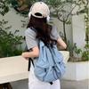 Sacs à dos froncés à cordon de serrage tendance pour femmes Sac à dos en nylon décontracté pour dame Sac léger pour étudiants Grande capacité Sac de voyage 2026
