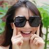 Exaggeration Square Sunglasses Women Designer Luxury Man/Women Cat Eye Sun Glasses Classic Vintage UV400 glasses lenses Outdoor