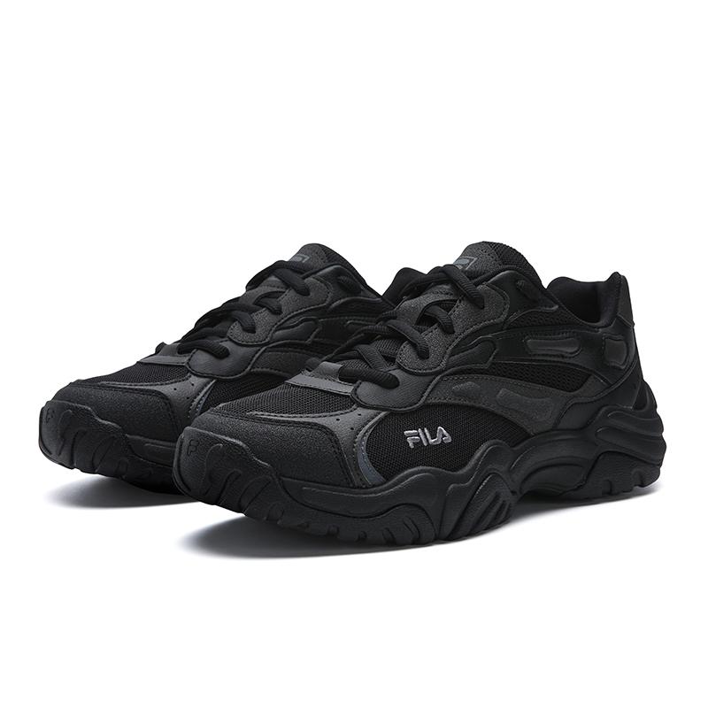 Fila Koral Coral Shoes Versatile Comfortable Breathable Dad Shoes Men Sneaker Black F12M612107FBB