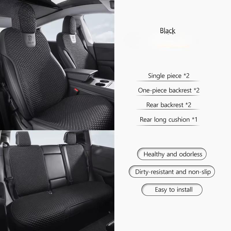 Car Seat Cover for Tesla Model Y 2021-2025 Juniper Polyurethane Breathable Waterproof Seat Protector Car Interior Accessories