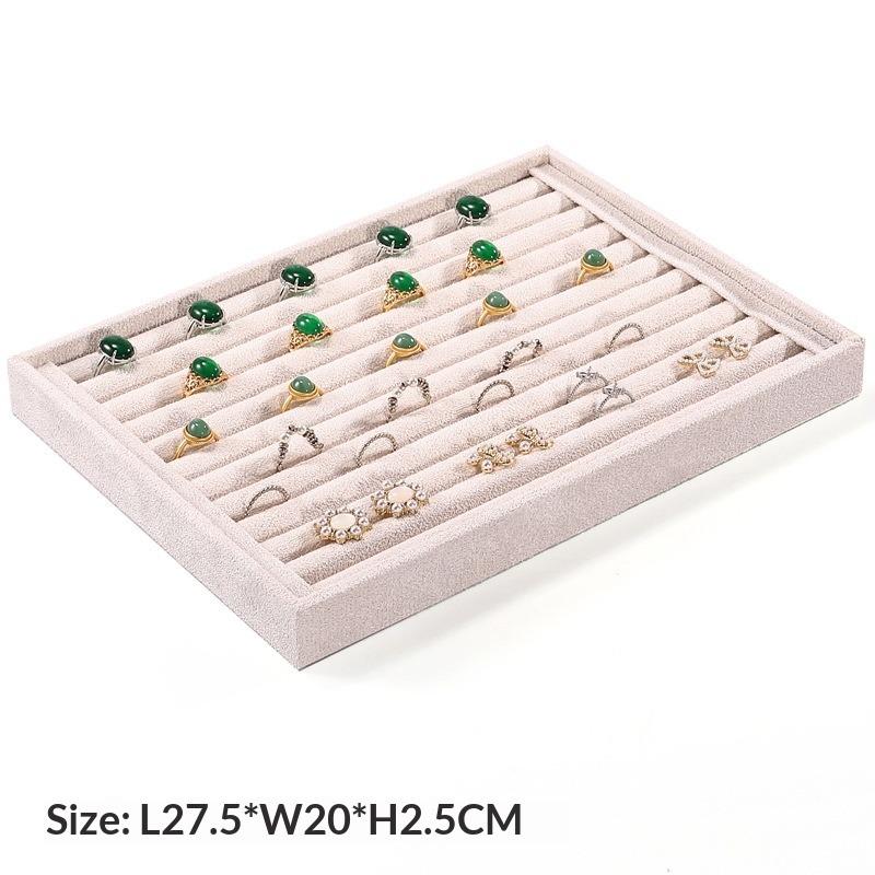 

Flannel Ring Display Plate, Stud Earrings Tray, Ring Storage Plate, Jewelry Counter Ornament Plate, Jewelry Display Props.