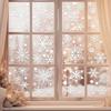 Snowflake Window Cling Set - Reusable PVC Static Decals for Glass, Easy Winter & Christmas Window Decor Without Residue