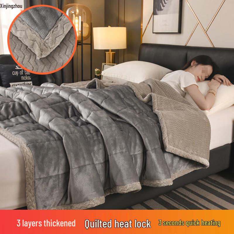 Winter Warm Super Soft Flannel Travel Blanket