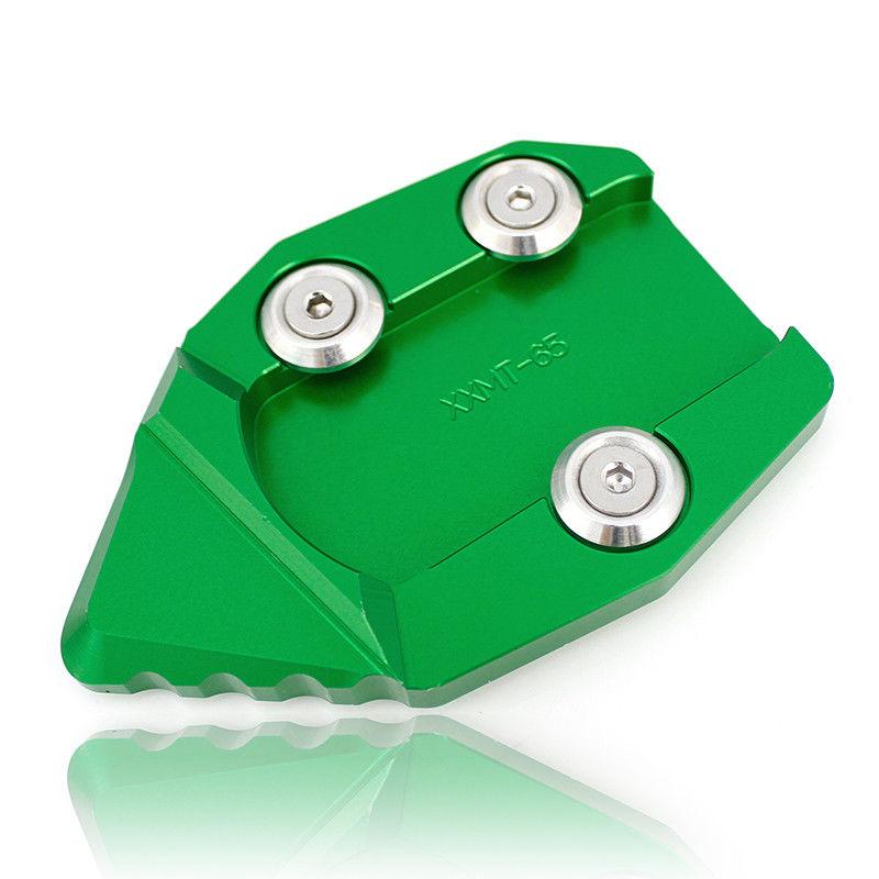 

Подставка для ног с ЧПУ для мотоцикла, боковая подставка для ног, удлинение, увеличенная опорная пластина для Kawasaki VN650 Vulcan S 650 EN650 зелёный