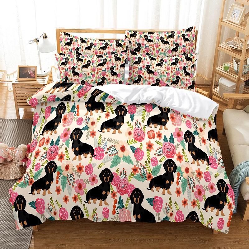 Forest Animal Bedding Set Animal Theme Duvet Cover Set Fashion Duvet Cover Children's Bedroom Cartoon Duvet Cover Bedding Set