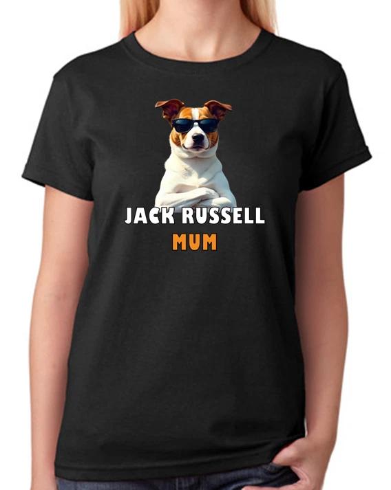 Jack Russell Dog T-Shirt Mum Tee Gift Womens Tee Ladies Top XL