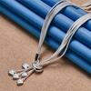 Charming 925 Sterling Silver Exquisite Heart Pendant Necklace for Women Fashion Party Wedding Gift Accessories