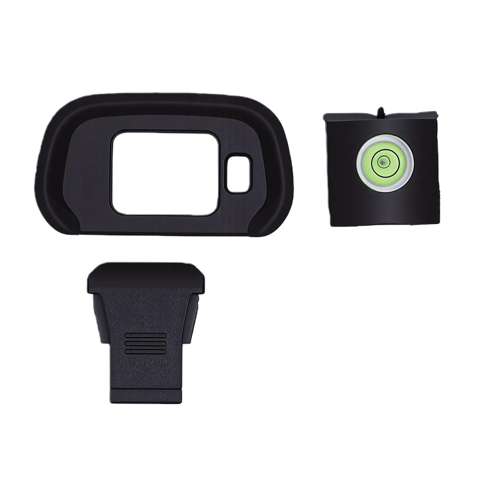 

Camera Eyecup Hot Shoe Cap Level Kit Fit for R7 Camera Bubble Spirit Level Soft Silicone for Photography