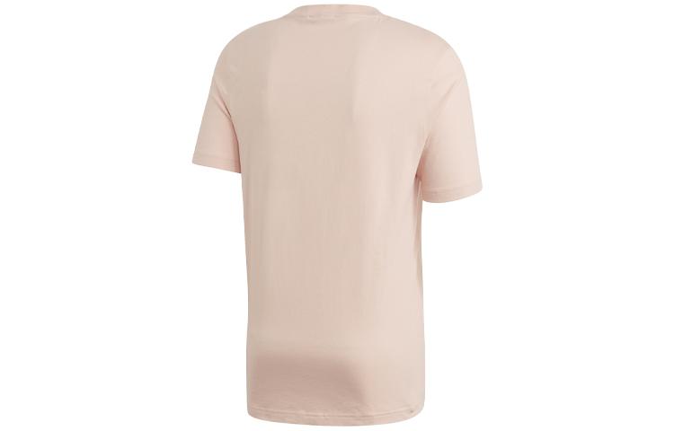 adidas Originals T Shirts Men's Pink Crew Neck Moderate Straight Fit GD5835