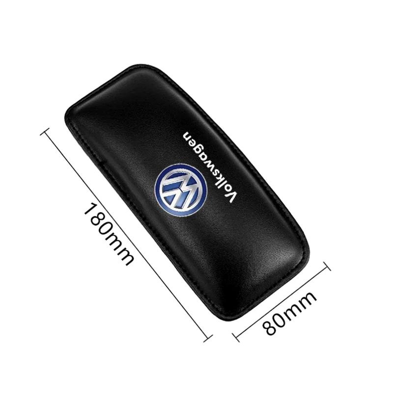 ear1 For VOLKSWAGEN VW PU Leather Car Leg Knee Cushions Elbow Pad Car Door Center Control Armrest Soft Pad For Volkswagen VW R Line M