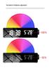 Sunrise LED Alarm Clock with Seven-Color Wake-Up and Sleep Light