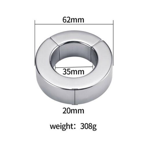 Sex Toys Metal Stretcher Scrotum Pendant Restraint Ring Weight Penis Bondage Scrotum Magmetic Lock Traning Ring for Men Cock Ring Sexy