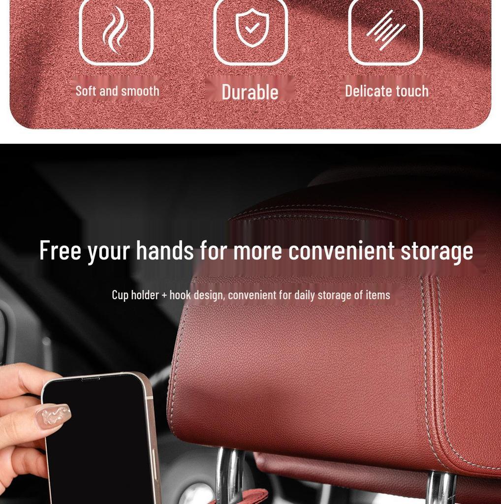 Porte-gobelet de voiture ORA: Compatible avec Chat Bon, Chat Ballet, Chat Blanc, Chat Noir; Comprend Porte-gobelet et Crochet pour sac de dossier de siège auto.