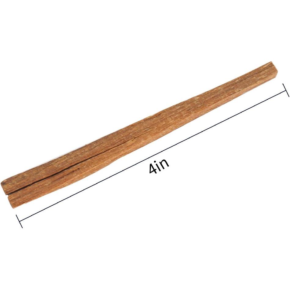 Sandalwood Palo Santo 20 Holy Sticks - Wild Harvested High Resin Smudging Sticks for Meditation, Yoga or Prayer (4 Inches)