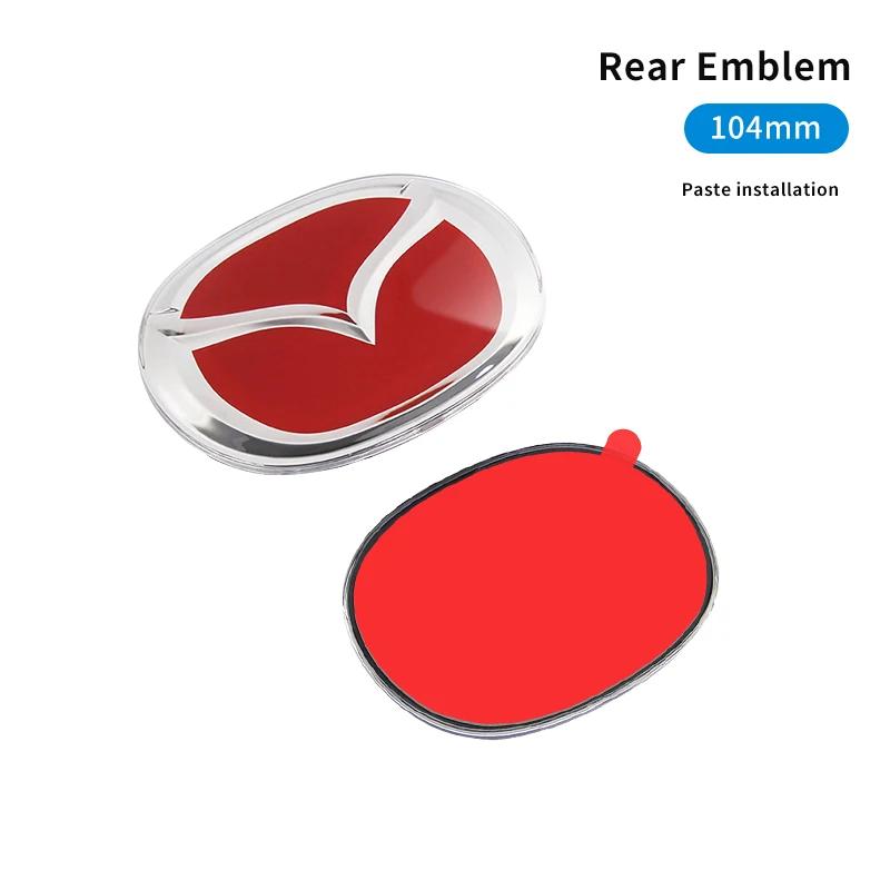 1 ks 104 mm 140 mm predný/zadný odznak na kufor auta, kapota, kufor, emblém, logo, nálepka, príslušenstvo pre Mazda 3 5 6 7 8 CX-3 CX-5 CX-4 CX-7