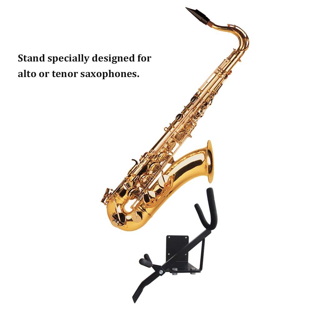 Wall-mounted Alto Tenor Saxophone Stand Sax Holder Saxophone Display Shelf Display Rack Saxophone Hanger Saxophone Accessory