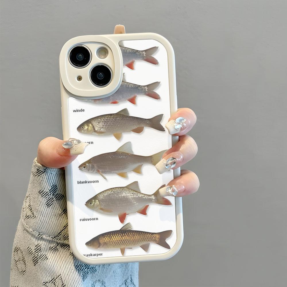 Carp Fishing Fish Phone Case Environmental Protection New 2025 Lambskin Silicone For IPhone 16 15 14 11 12 13 Pro Max Mini X XR