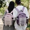Sports Backpack Large Capacity Lightweight Color Block Backpack Unisex Student Schoolbag