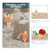 12-piece plastic miniature human figure set safe odorless props garden layouts usable school projects party decorations.
