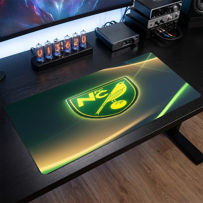 Norwich City Football Print Large Mouse Pad, Anti-Slip Extended Gaming Desk Mat for Office Home