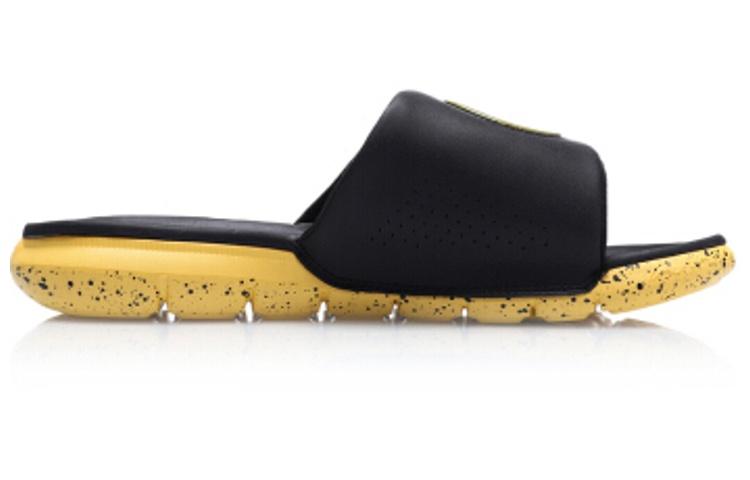 Li Ning WAY OF WADE Trendy Quiet Slide Slippers Men's Yellow AGAP009-2