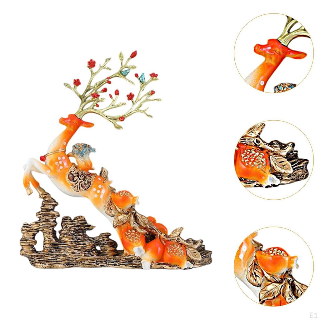 Deer Figurine Desktop Holder for Wine Bottles And Centerpiece