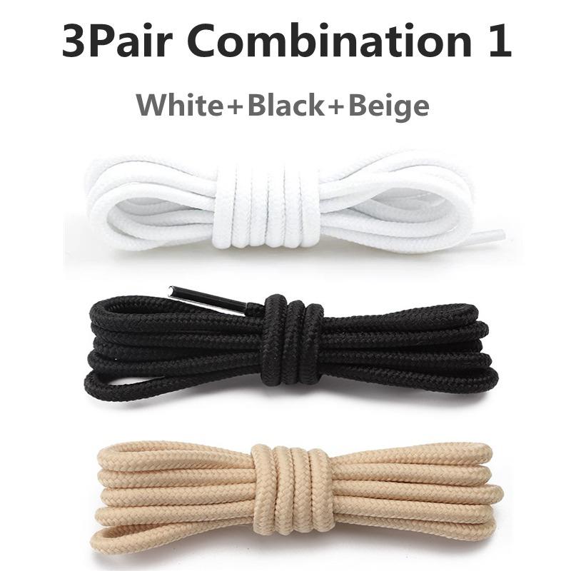 Classic Round Shoelaces Durable Polyester Sneakers Shoe laces Solid Boots Rope Laces for Shoes 70/90/120/150cm Shoes accesories