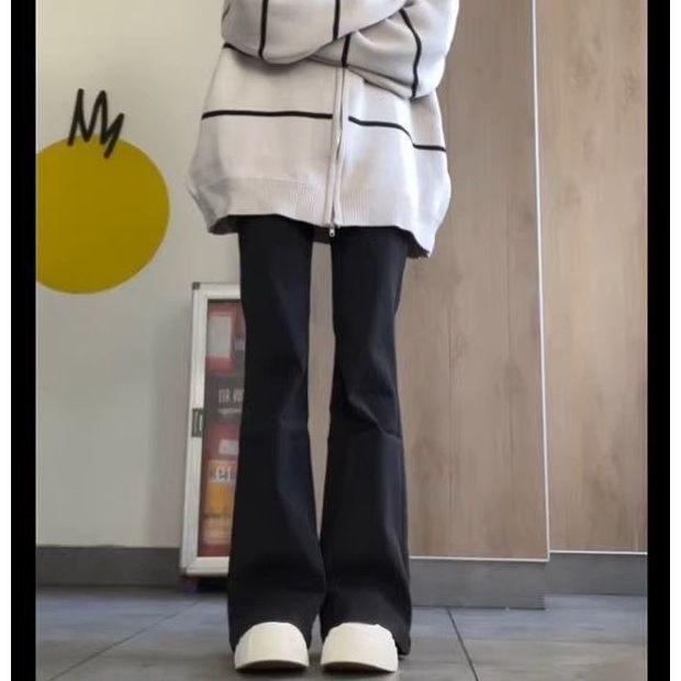 

Женские джинсы-клеш с высокой талией, желтого цвета с эффектом потертости, эластичный облегающий крой, идеально подходят для весны/осени M