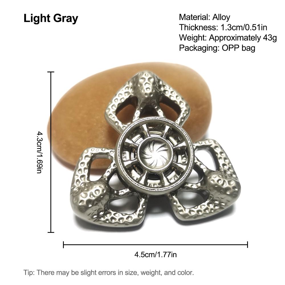 

1pc Personalized Hollowed-Out Edc Fidget Spinner - Exquisite Metal Stress Relief Toy for Focus Improvement and Anxiety Relief -