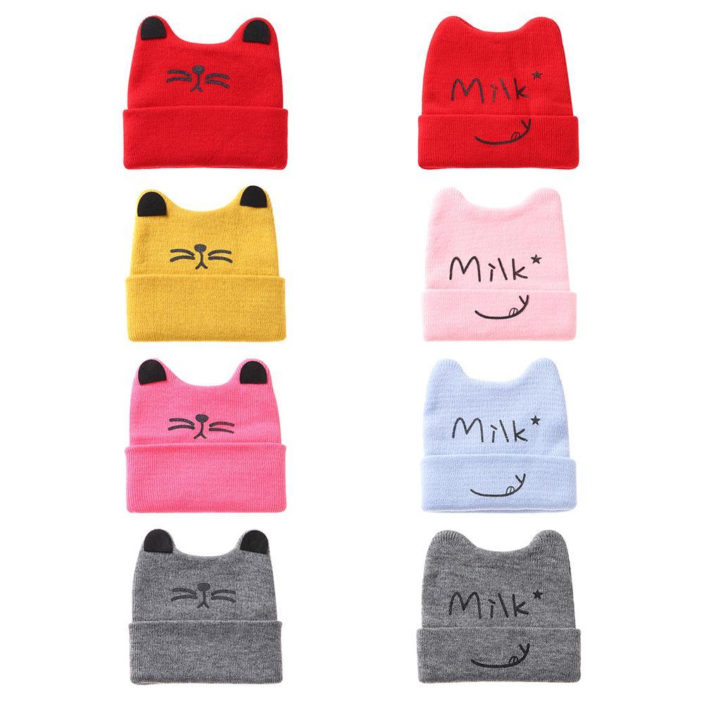 Cartoon Baby Boy Girl Warm Autumn Winter Gifts Baby Hat Beanie Cap Warmer Bonnet Knitted Hat