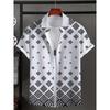 Hawaiian Ethnic Pattern Design 3d Printed  Mens Shirt Summer Casual Printed Short Sleeve Beach Hawaiian Tops Men's Clothing