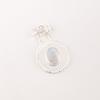 Natural Rainbow Moonstone Gemstone 925 Fine Silver Jewelry Handmade Pendant 1.4" PP-57-25