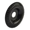 Efficient Wood Grinding and Carving with Curved Grinder Wheel Disc