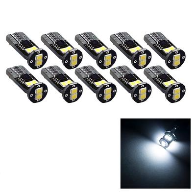 HYUGA LED-Licht T10 /194/168 6-Chip Kartenleuchte/Innenleuchte/Kennzeichenleuchte/Einstiegsleuchte/Kofferraumleuchte/Gepäckraumleuchte 2835 6SMD Weiß 10 Stück