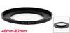 uxcell Camera Lens Metal Camera Filter Ring Adapter Filter Hood Lens Converter Stepping Ring Adapter for Nikon Sony DSLR Black 46mm-62mm Filter,