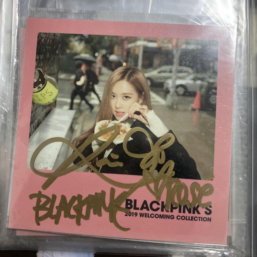 [USED] BLACKPINK Rosé Autographed Handwritten Welcoming Collection