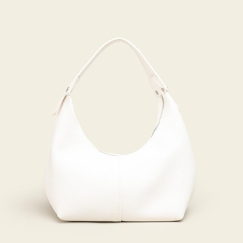 

Simple Solid Color women Axillary Bag Fashion Soft leather Female Hobos Shoulder bags Brand design ladies handbag and purses