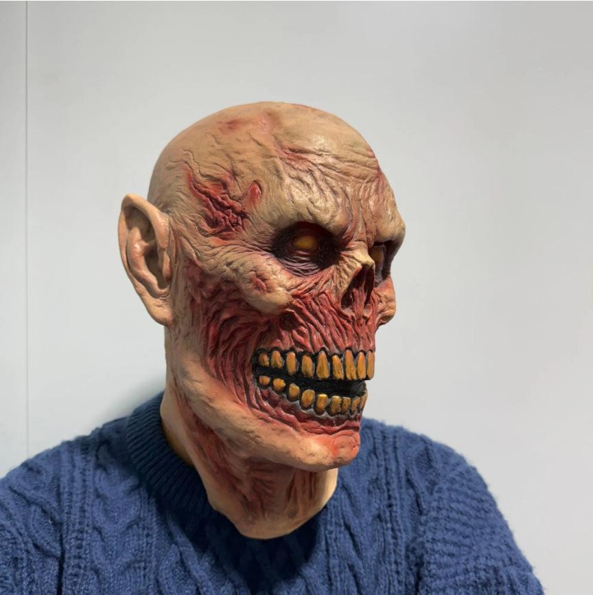 Yellow-eyed Ghoul Mask Headgear Latex Mask