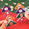 10Pcs Christmas Corner Paper Clips Triangular File Corner Clip Document Clips Triangular Paper Corner Clip for Students