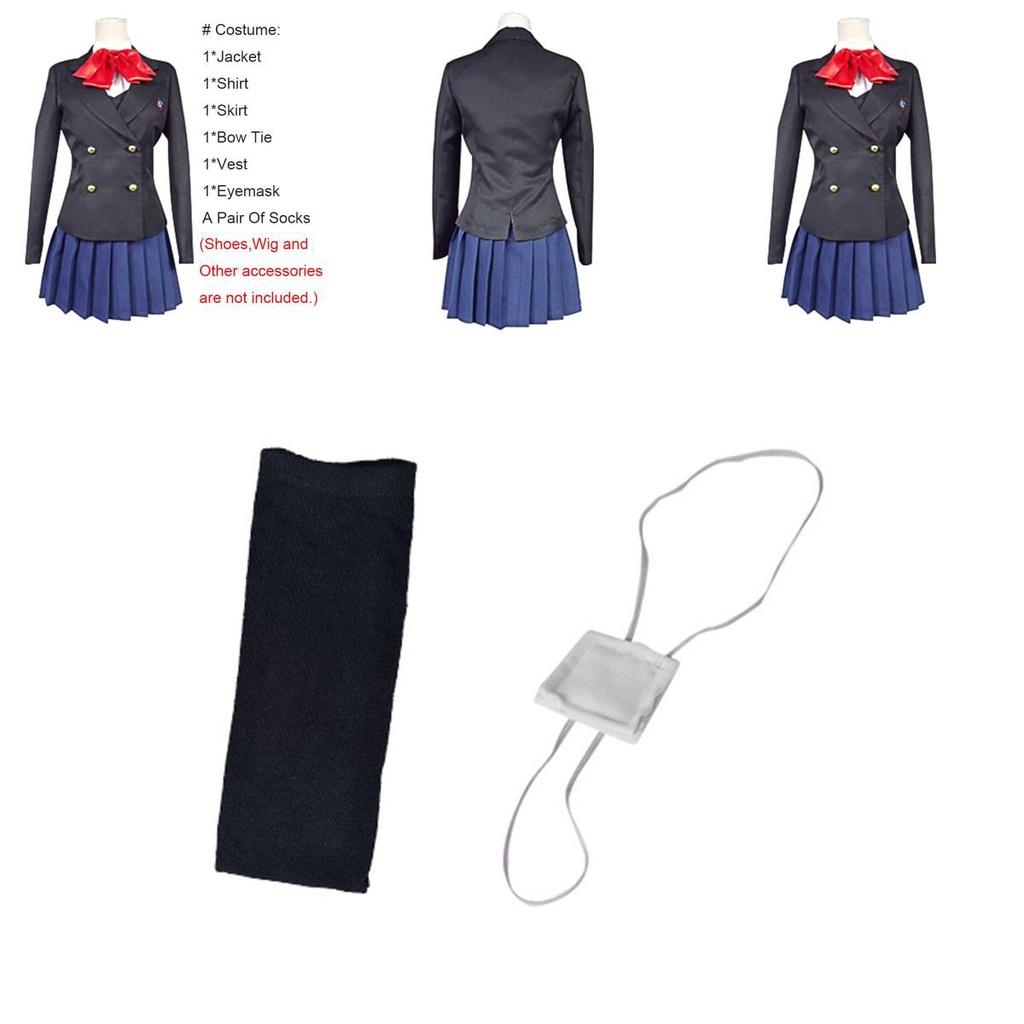 Exquisite Another Mei Misaki Akazawa Izumi Cosplay Costume With Eyemask For Anime Lovers