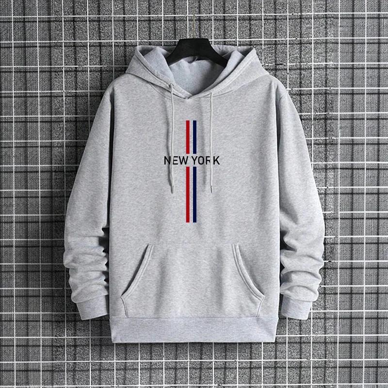 Male Autumn Winter Casual Trendy Hoody Outwear Mens Streetwear Hoodies 2025 New Arrival Urban Fashion Hip Hop Hooded Sweatshirts