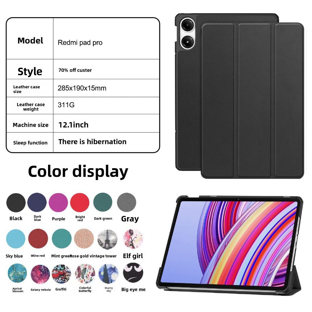 Husă Protectoare pentru Redmi Pad Pro 12.1, Husă Durabilă pentru Tabletă Xiaomi Redmi 12.1 Inch cu Funcție Auto Sleep/Wake