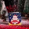 Christmas Party Favors 10Pcs Merry Greeting Cards Set, Folding Cartoon Blank Note Cards, Festive Blessing for Holiday Gift Paperboard