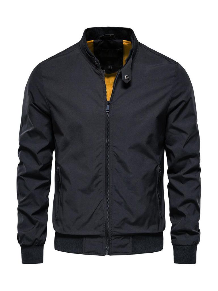 Trendy Men's European & American Casual Spring/Autumn Jacket - Fashionable, Lightweight Outerwear