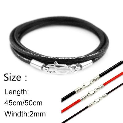 1PC Karabinerverschluss Handgefertigter Schmuckherstellungs-Schlüsselband-Anhänger Lederband Hochwertige Halskettenherstellung DIY-Zubehör