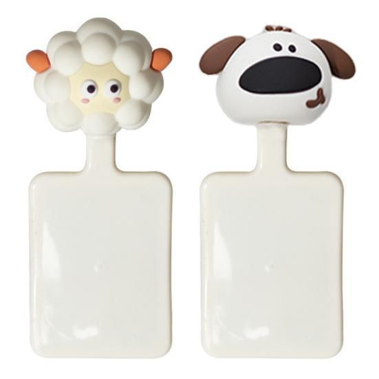 2Pcs/Set Toilet Lid Lifter Sheep Dog Shape Toilet Cover Lifter Easy Installation Versatile Hook Toilet Hygienic Accessory