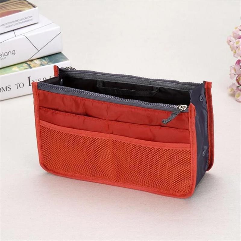 Ready Stocked Travel Handbag Nylon Large Container Make Up Case Organizer Bags Ladies Foldable Purse Clutch BagHot Sell