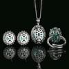 Luxuriöse geometrische Zirkonia-Schmucksets für Damen 2025 Neue Mode Ohrringe Ringe Halskette Schmuck Hochzeitsparty-Accessoires