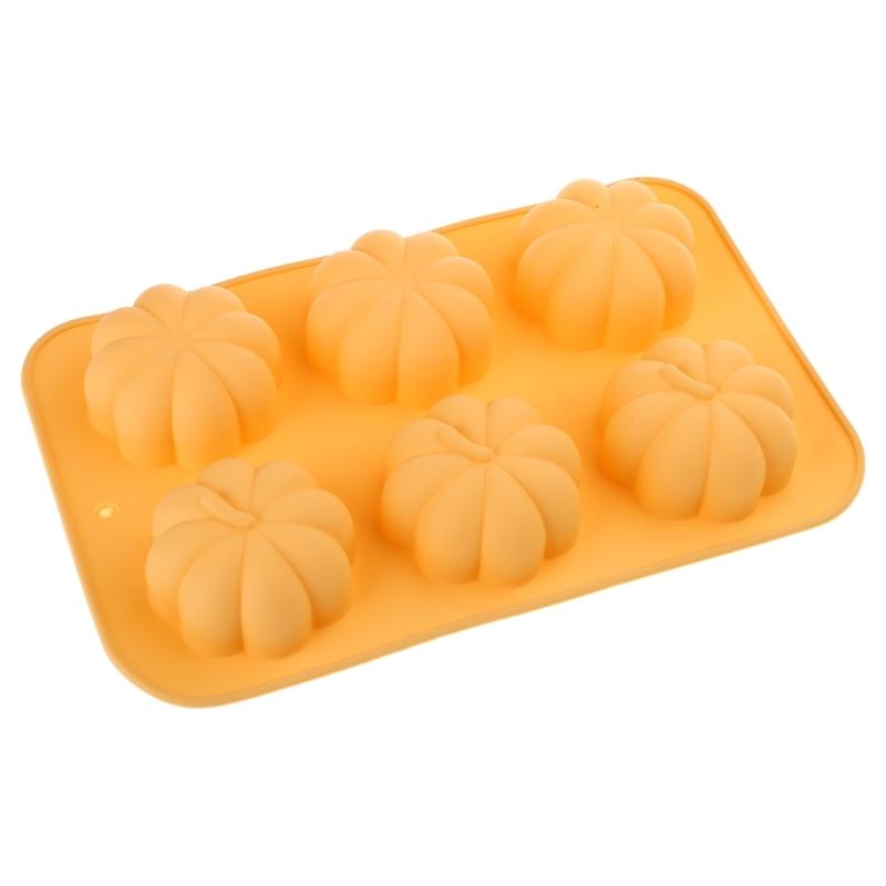 

3D Pumpkin Silicone Baking Mold Halloween Fondant Cake Decoration Molds Househole Baking Molds Reusable Pumpkin Molds